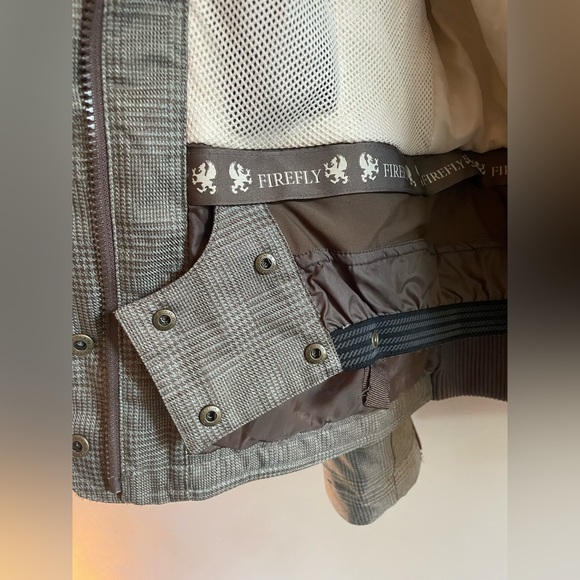 Firefly Snowboard Jacket Fitted Sage Green Plaid - Picture 6 of 8